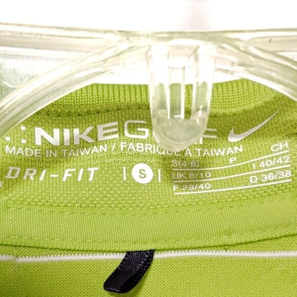 Nike Golf Dri-Fit Polo Top Short Sleeve Green S - Picture 4 of 9